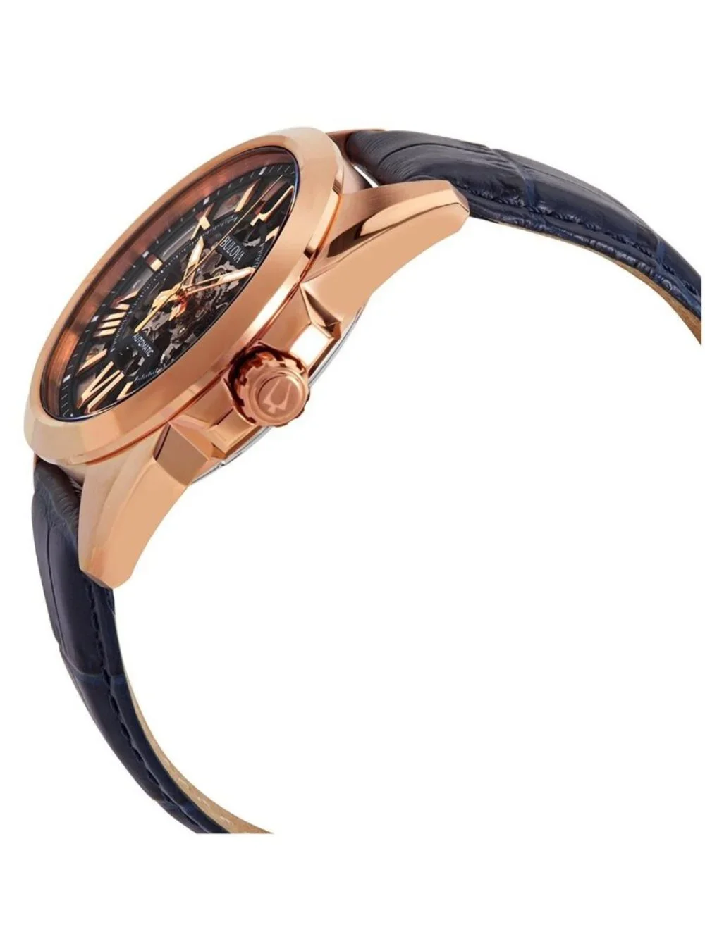 NWT Bulova Sutton Automatic Silver Skeleton Dial Men's Watch